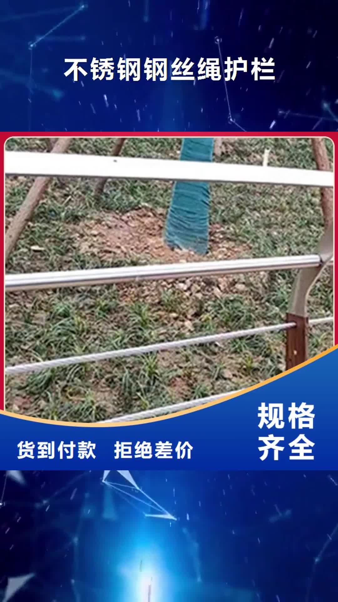 菏泽 不锈钢钢丝绳护栏-【防撞护栏立柱价格】加工定制