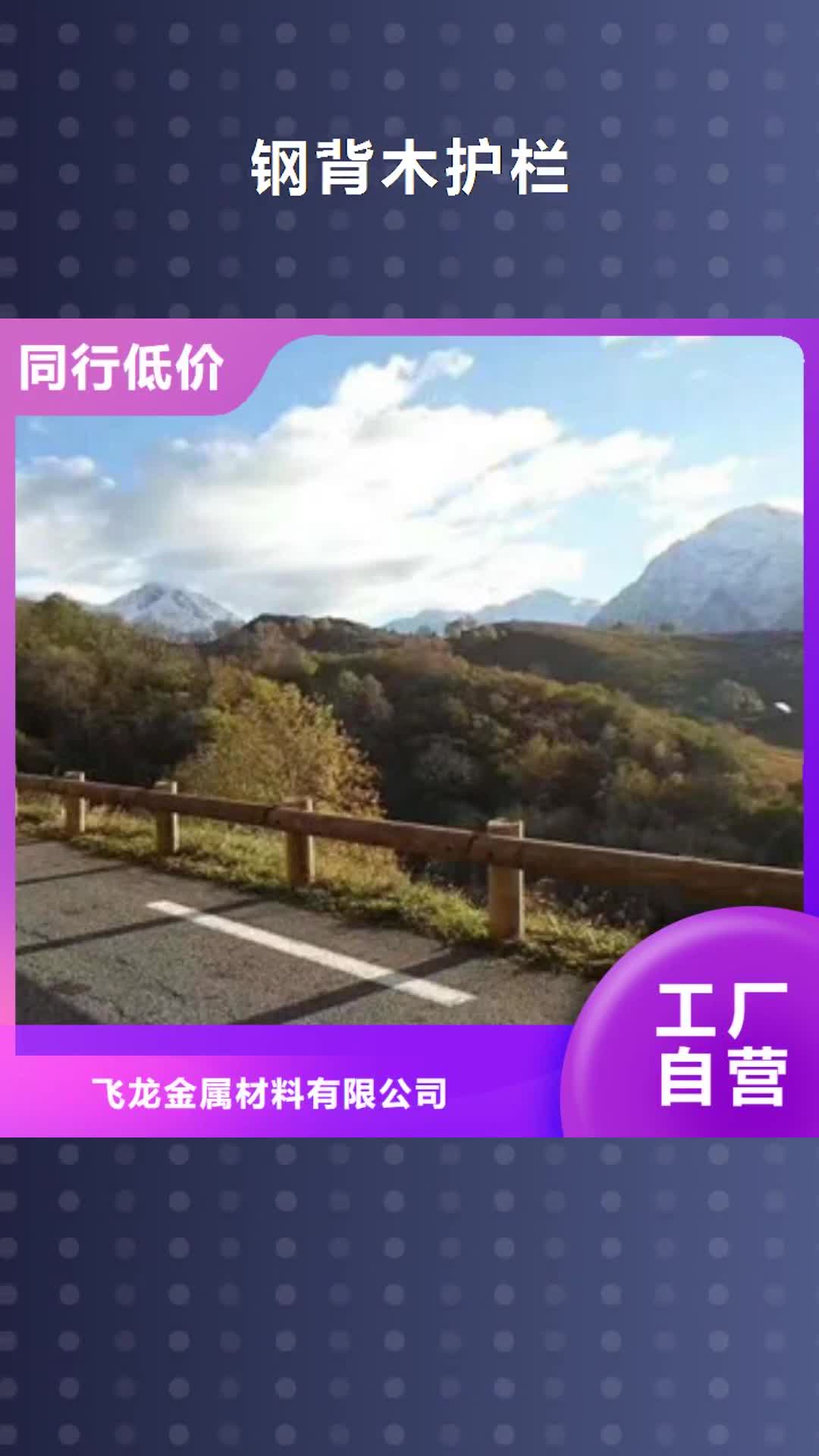 汕尾【钢背木护栏】 桥梁护栏可定制